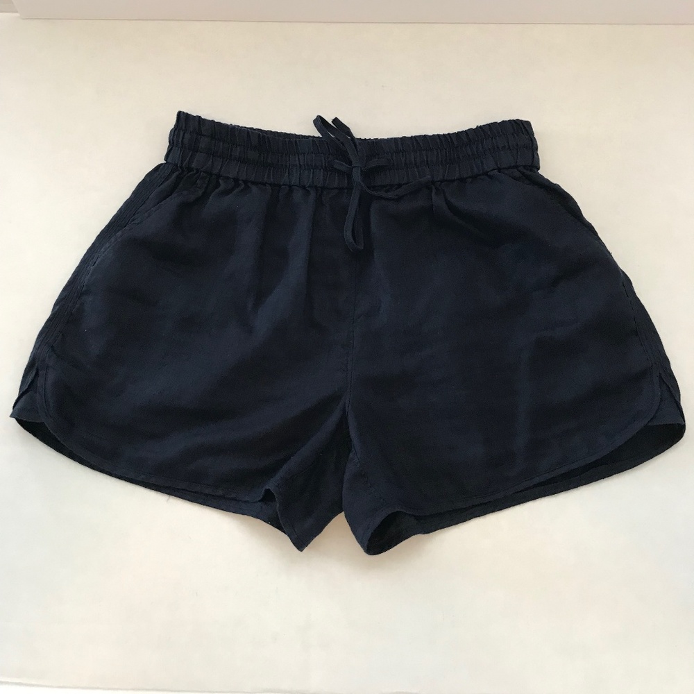 Cremieux 100% linen Blue Shorts Size S